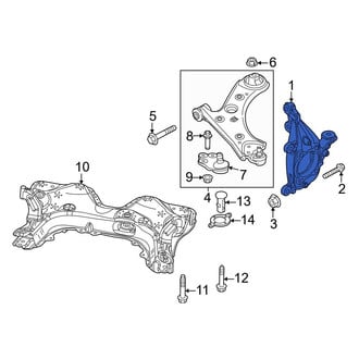 Dodge OE - Left Steering Knuckle