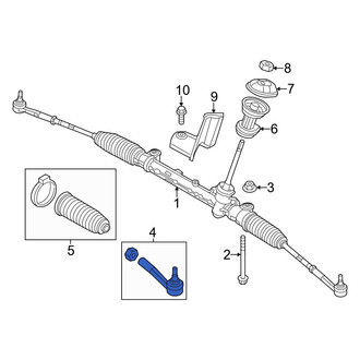 Dodge OE - Left Outer Steering Tie Rod End