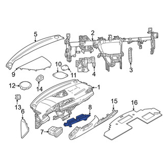 Dodge OE - Center Dashboard Air Vent