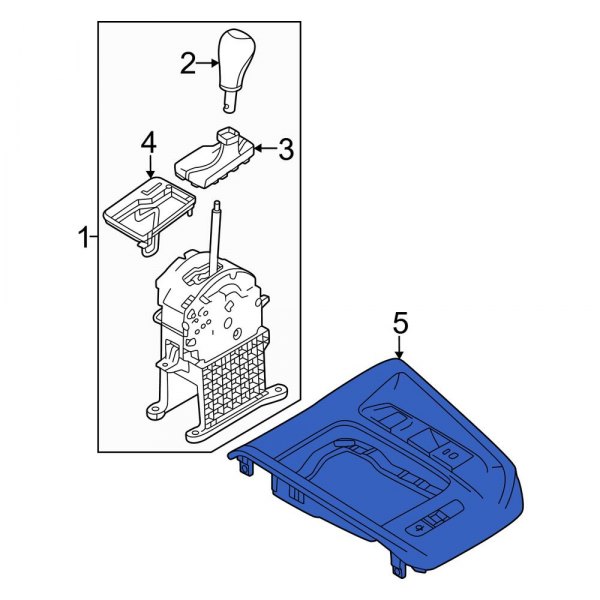 Automatic Transmission Shift Cover Plate