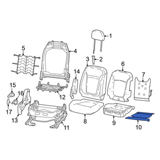 Dodge OE - Front Left Lower Seat Heater Pad