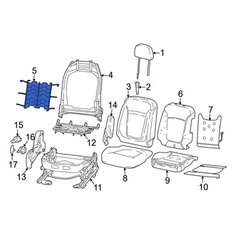 Dodge OE - Front Left Seat Back Cushion Spring