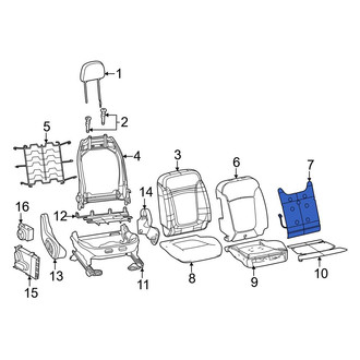 Dodge OE - Front Left Upper Seat Heater Pad