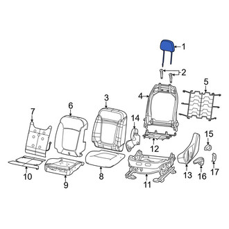 Dodge OE - Front Left Headrest
