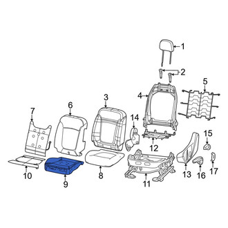Dodge OE - Front Left Seat Cushion Foam