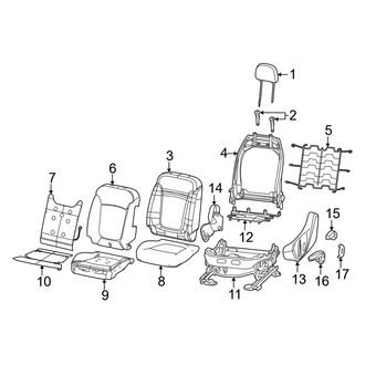 Dodge OE - Seats & Tracks - Driver Seat Components (W/O Power)