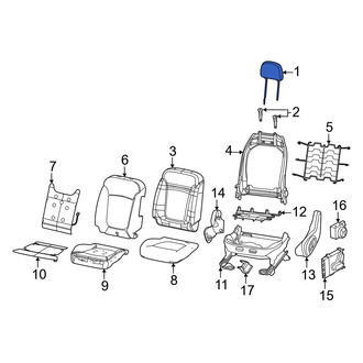Dodge OE - Front Left Headrest