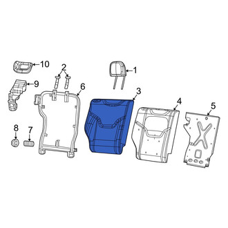 Dodge OE - Rear Right Seat Back Cushion Cover