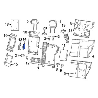 Dodge OE - Inner Seat Armrest Cover