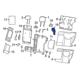 Dodge OE - Rear Left Folding Seat Latch