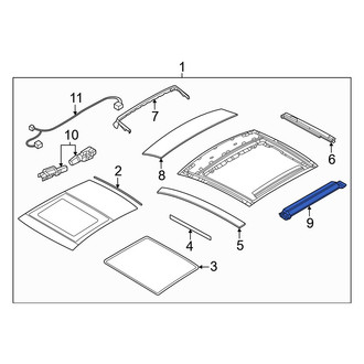 Dodge OE - Sunroof Cover
