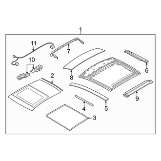 Dodge OE - Roof - Sunroof (With Sunroof), (GT Plus)
