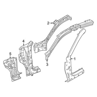 Dodge OE - Pillars, Rocker & Floor - Hinge Pillar