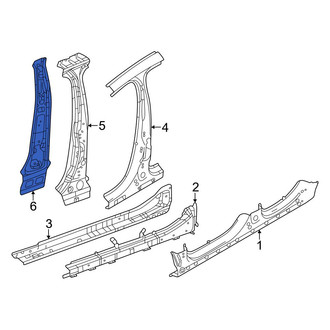 Dodge OE - Left Body B-Pillar Reinforcement
