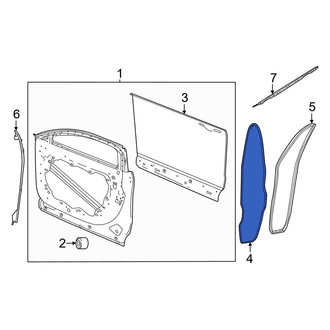 Dodge OE - Front Left Outer Door Seal