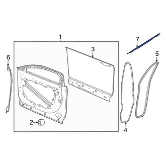 Dodge OE - Front Left Door Reinforcement Bar