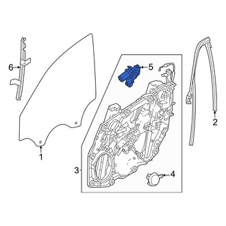 Dodge OE - Front Left Window Motor