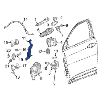 Dodge OE - Front Left Door Latch Bracket