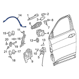 Dodge OE - Front Door Latch Cable