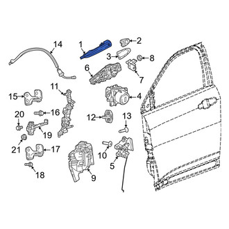 Dodge OE - Front Left Outer Exterior Door Handle