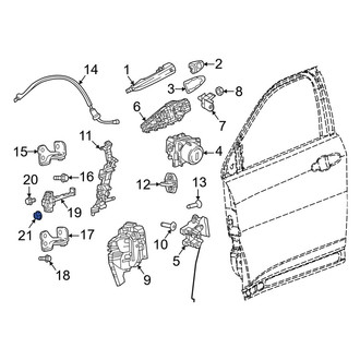 Dodge OE - Door Check Nut