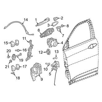 Dodge OE - Front Door - Lock & Hardware