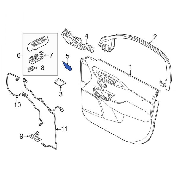 Interior Door Handle Screw Cap