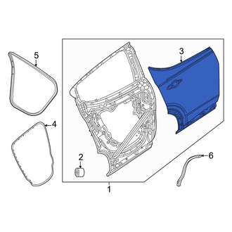 Dodge OE - Rear Left Outer Door Outer Panel