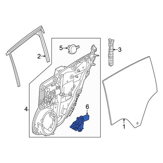 Dodge OE - Rear Right Window Motor