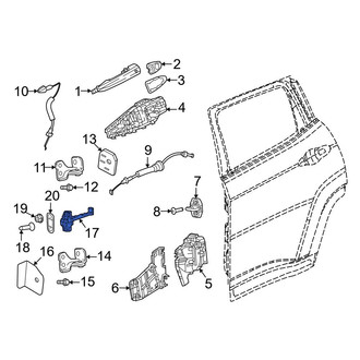 Dodge OE - Rear Door Check