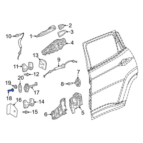 Door Check Bolt