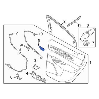 Dodge OE - Front Right Interior Door Handle Screw Cap