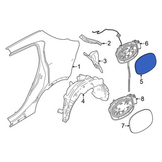 Dodge OE - Rear Fuel Filler Housing