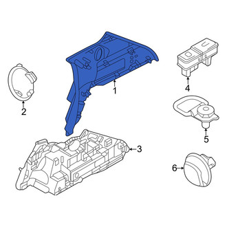 Dodge OE - Rear Left Upper Interior Quarter Panel Trim Panel