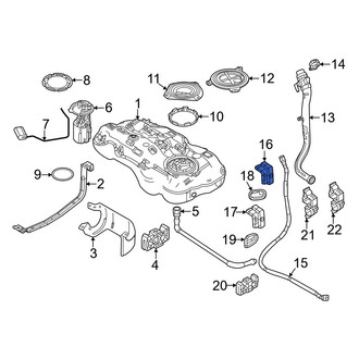 Dodge OE - Upper Evaporative Emissions System Line Clip