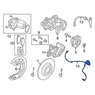 Dodge OE - Rear ABS Wheel Speed Sensor