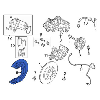 Dodge OE - Rear Right Brake Dust Shield