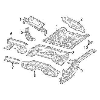 Dodge OE - Rear Body & Floor - Floor & Rails