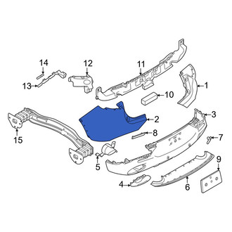 Dodge OE - Rear Left Upper Bumper Cover