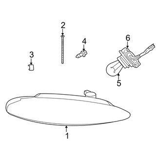Dodge OE - Front Lamps - Headlamp Components
