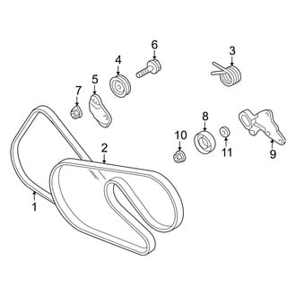 Dodge OE - Cooling - Belts & Pulleys (2.7L)
