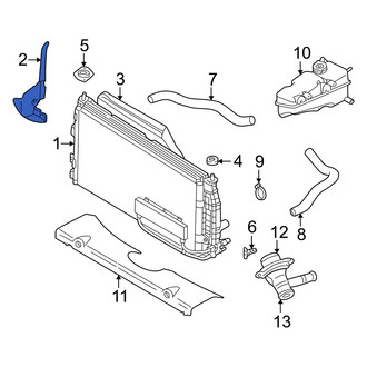 Dodge OE - Front Radiator Support Air Deflector