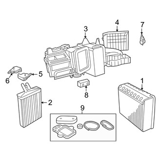 Dodge OE - Air Conditioner & Heater - Evaporator & Heater Components