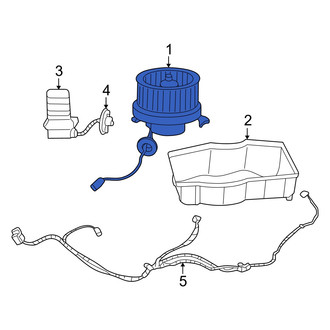 Dodge OE - HVAC Blower Motor Assembly