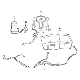 Dodge OE - Air Conditioner & Heater - Blower Motor & Fan