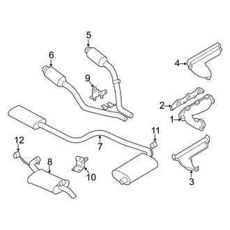 Dodge OE - Exhaust System - Exhaust Components (2.7L)