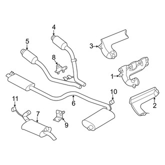 Dodge OE - Exhaust System - Exhaust Components (ES 3.2L)