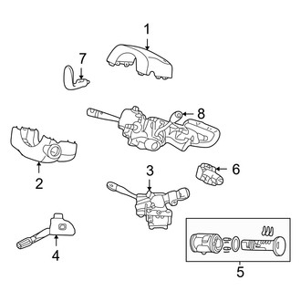 Dodge OE - Steering Column - Shroud, Switches & Levers (Column Shift)