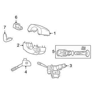 Dodge OE - Steering Column - Shroud, Switches & Levers (Floor Shift)
