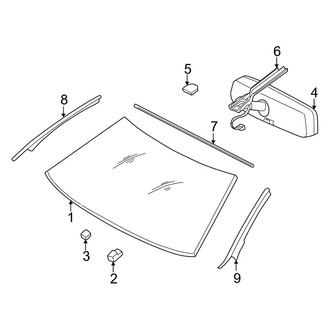 Dodge OE - Windshield - Glass